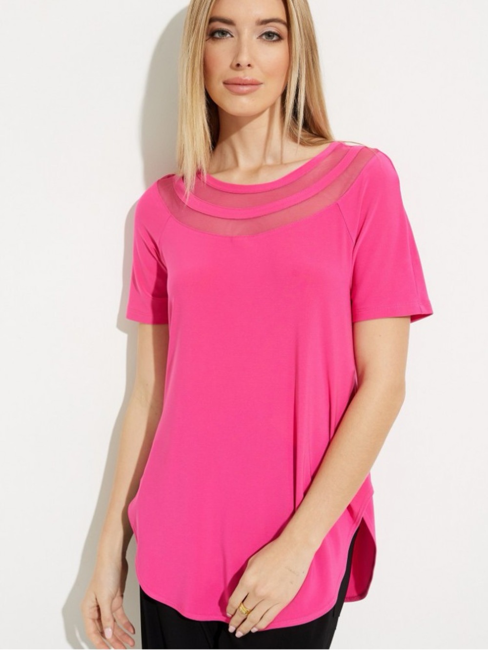 JOSEPH RIBKOFF Tunic Dazzle Pink Top